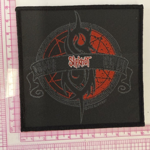 Slipknot crest woven sew - slipknot, on